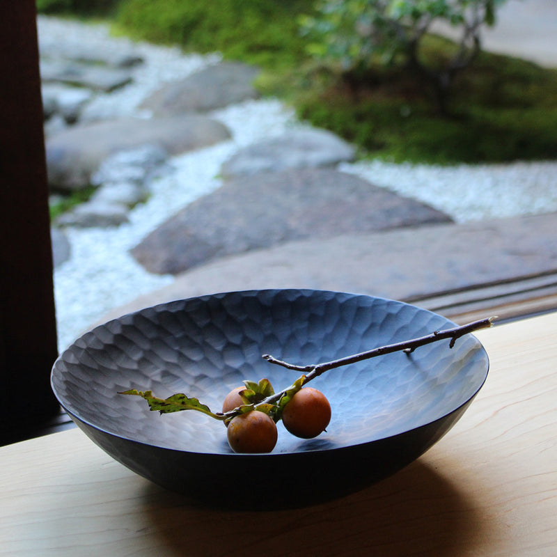 Large Japanese urushi lacquer plate