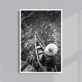 La Gardienne de Canards, Birmanie : PHOTOGRAPHIE D'ART SIGNÉE, NUMÉROTÉE ET ENCADRÉE