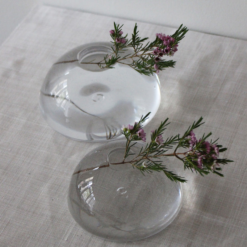Japanese Blown Glass Water Drop Vase