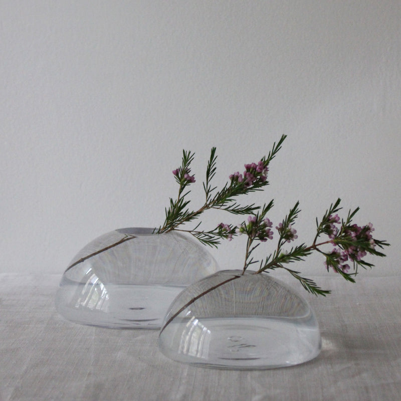 Japanese Blown Glass Water Drop Vase