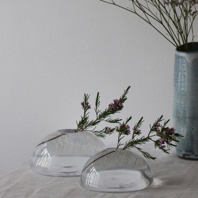 Japanese Blown Glass Water Drop Vase