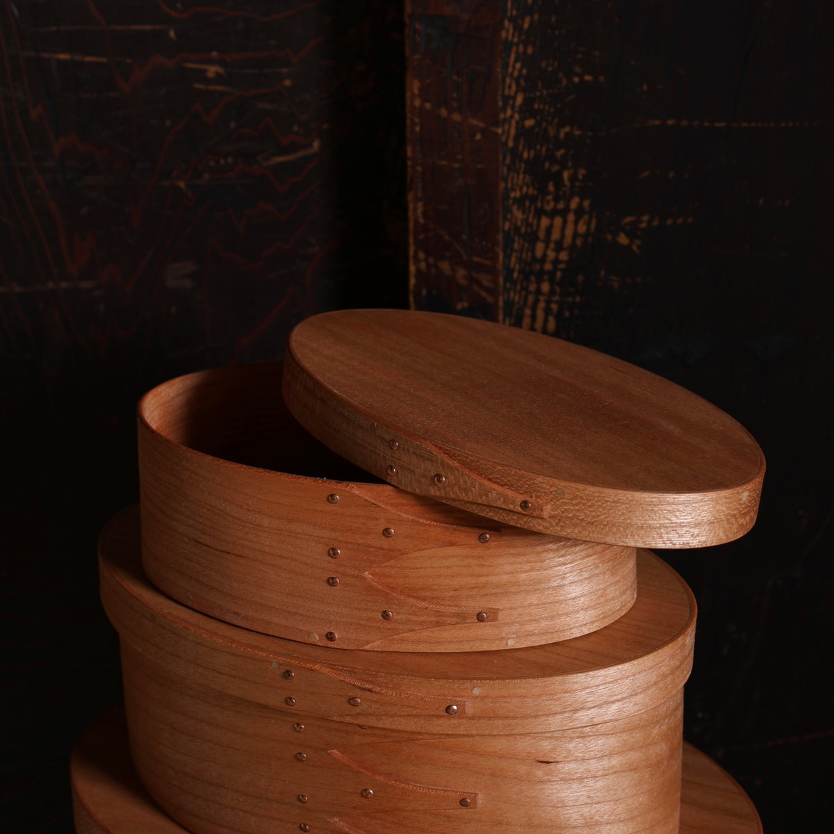 Boîte japonaise en bois de cerisier de l'atelier Unoh