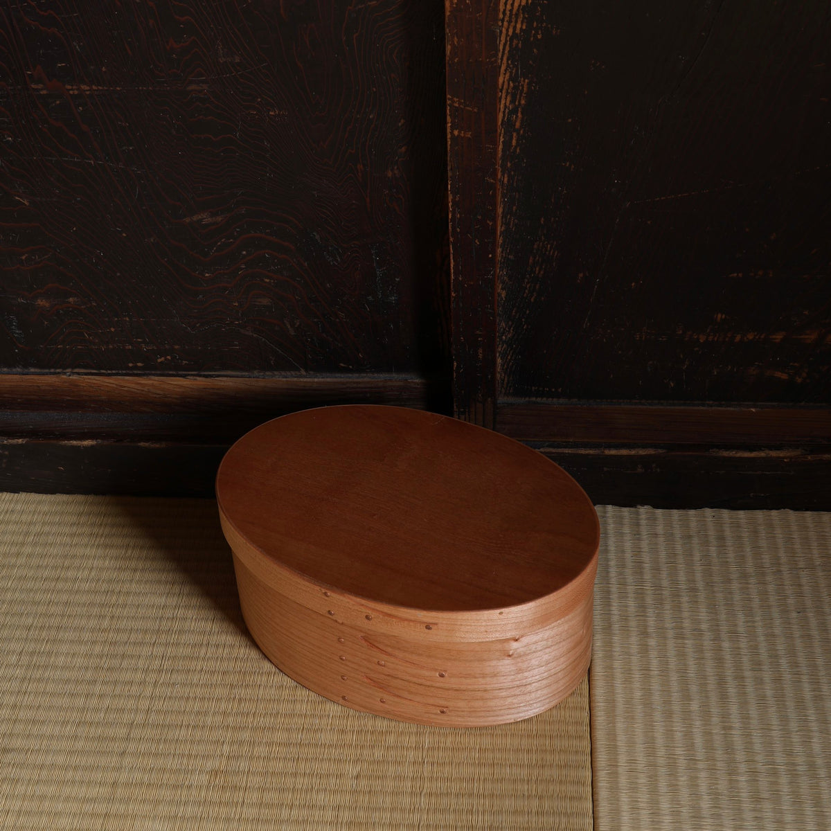 Boîte japonaise en bois de cerisier de l'atelier Unoh