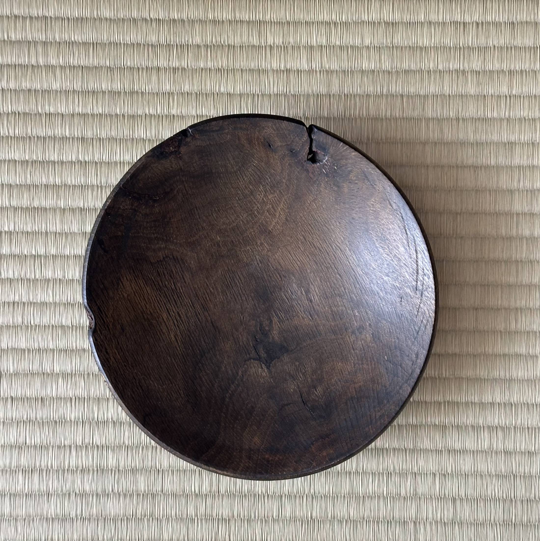 Coupelle en nara (chêne japonais) de Masahito Ikeda