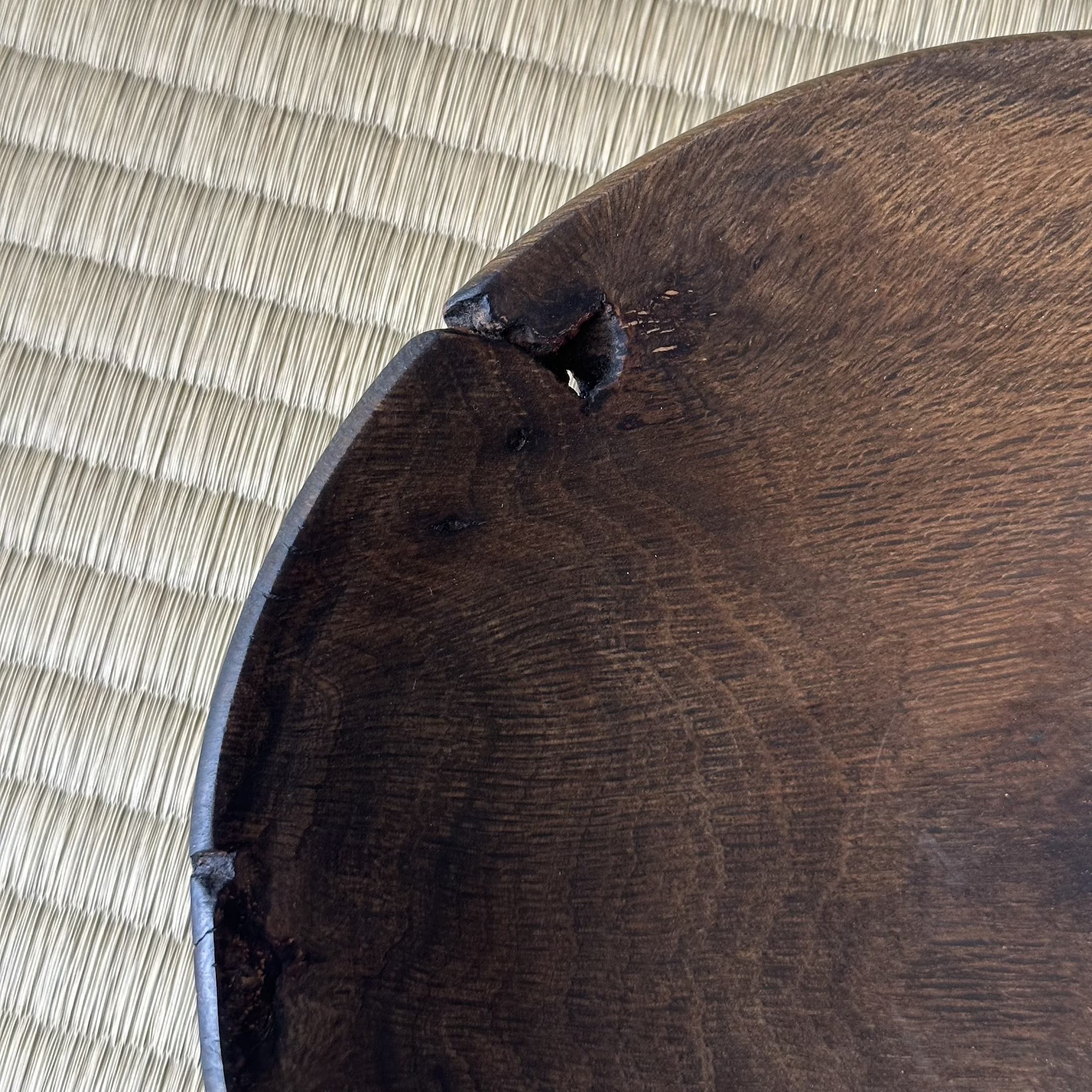 Coupelle en nara (chêne japonais) de Masahito Ikeda