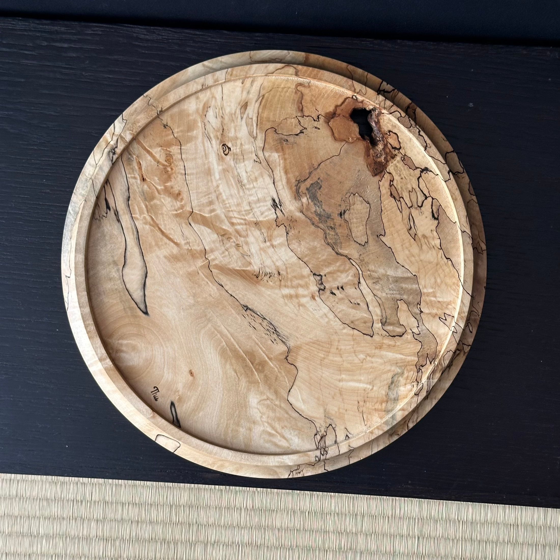 Grand plateau en kaede (érable japonais spalté) de Masahito Ikeda