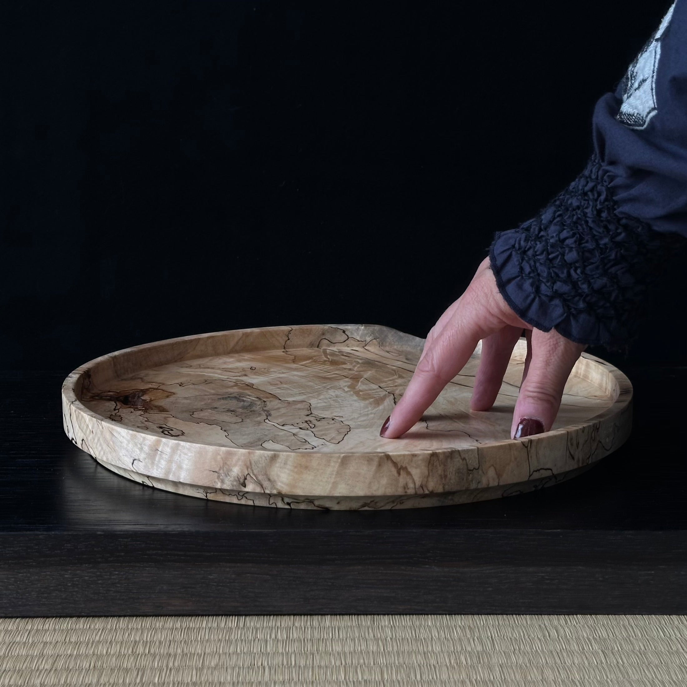 Grand plateau en kaede (érable japonais spalté) de Masahito Ikeda