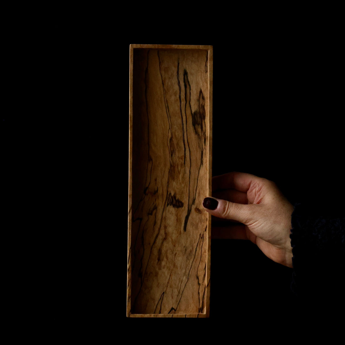 Spalted Japanese chestnut tray by Masahito Ikeda