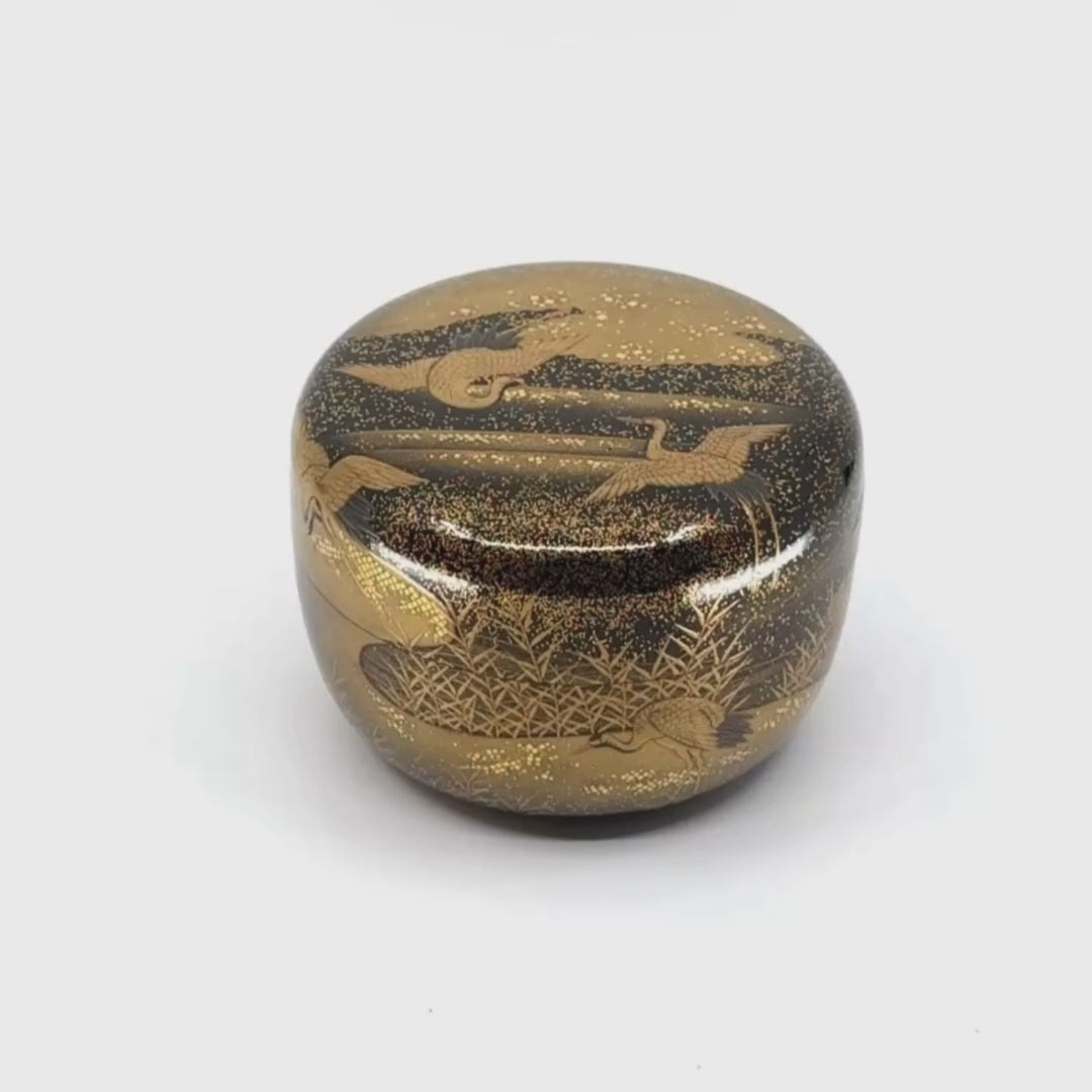 Vidéo du natsume d’Ikkō Kiyose - rotation de la pièce et reflets du maki-e - Atelier Ikiwa