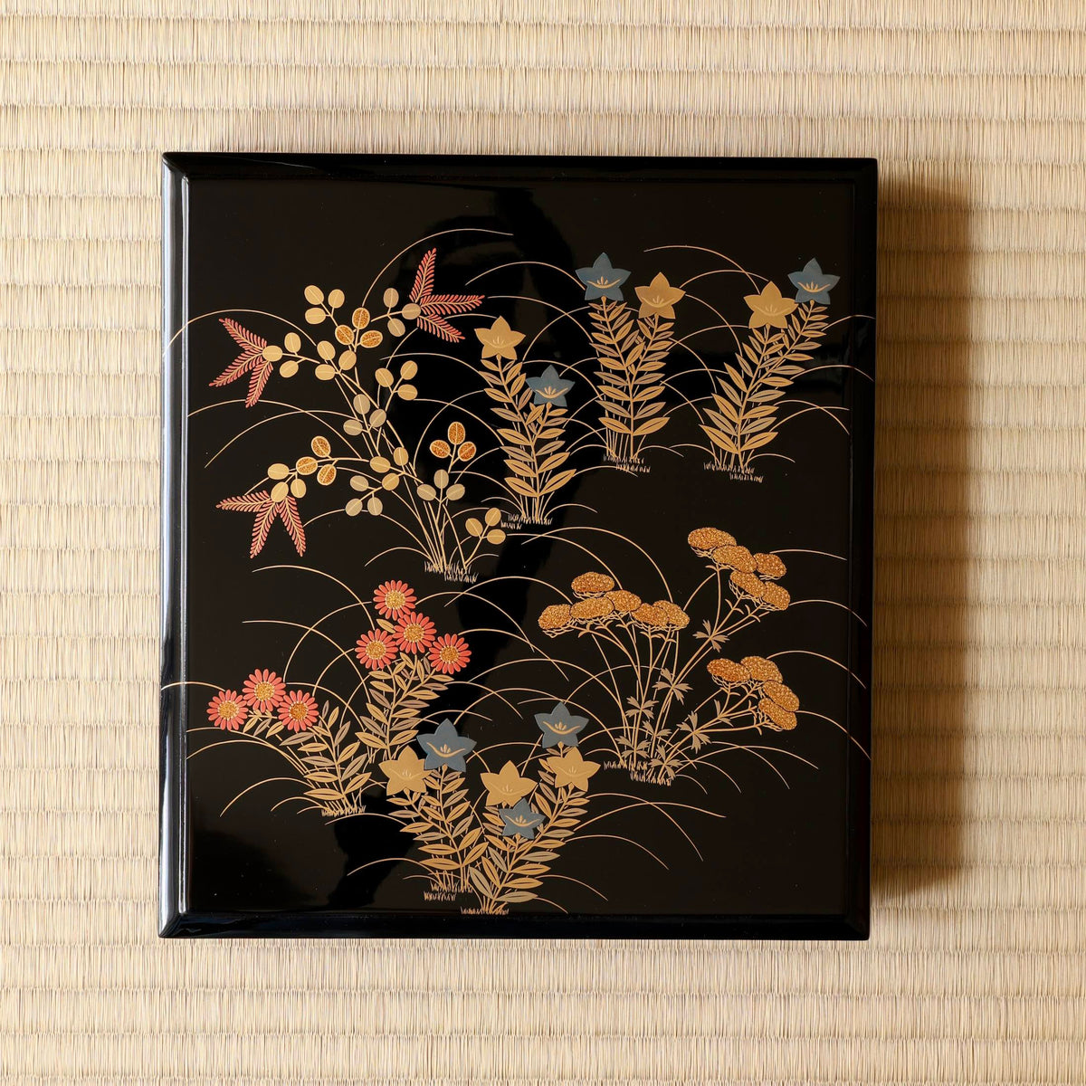 Suzuribako (Japanese writing box) lacquer and gold, akikusa (autumn plants) decoration by Zōhiko