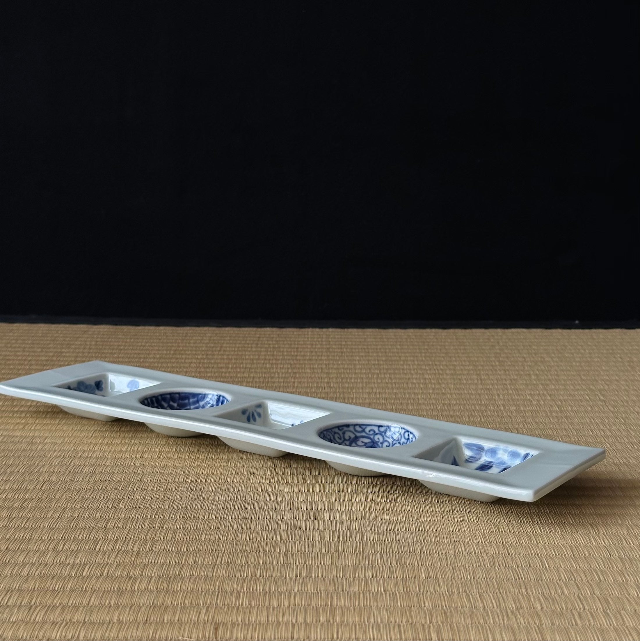 Plateau morizara en porcelaine d’Arita de Hakushiyama