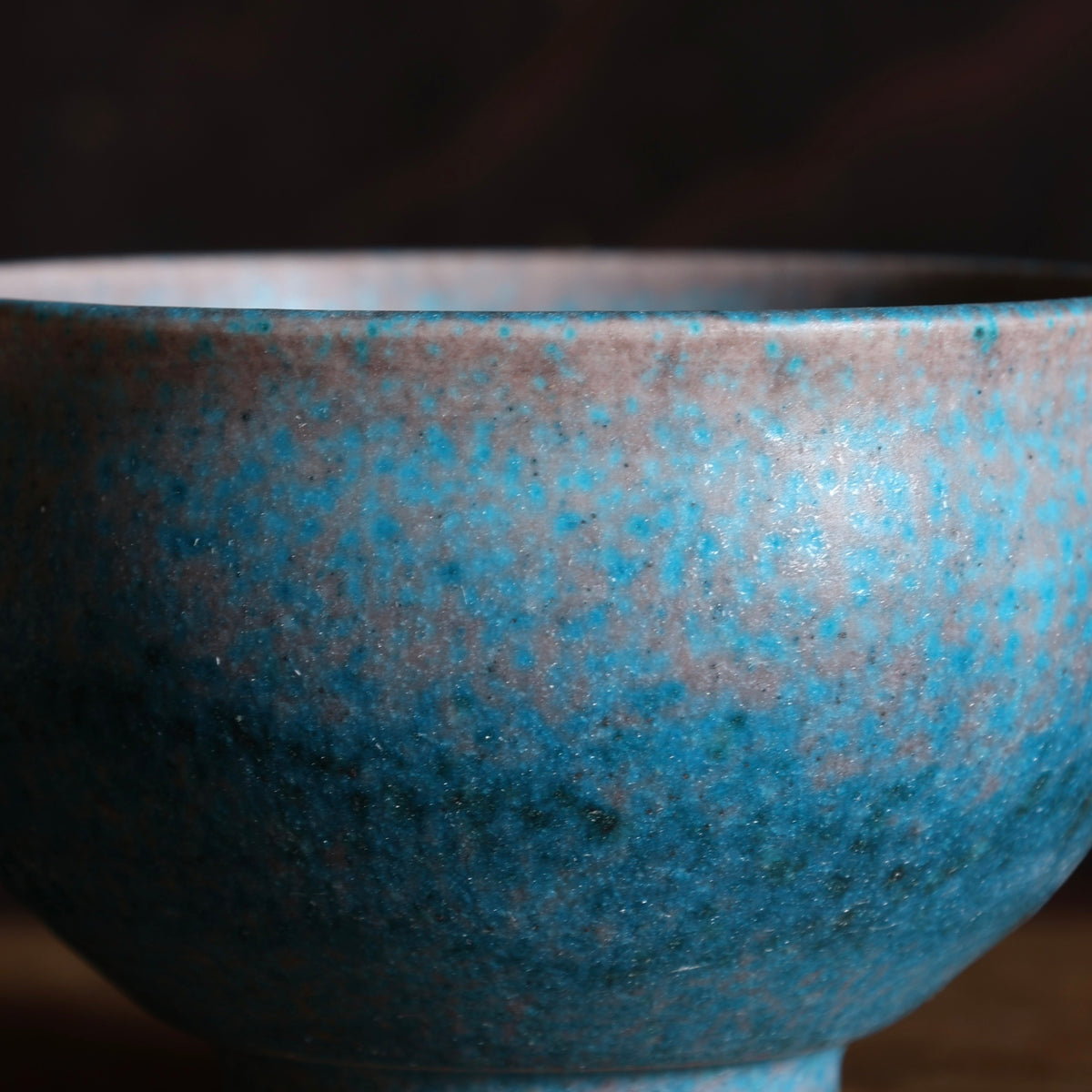 Ceramic and copper glaze cup from the Tokinoha workshop
