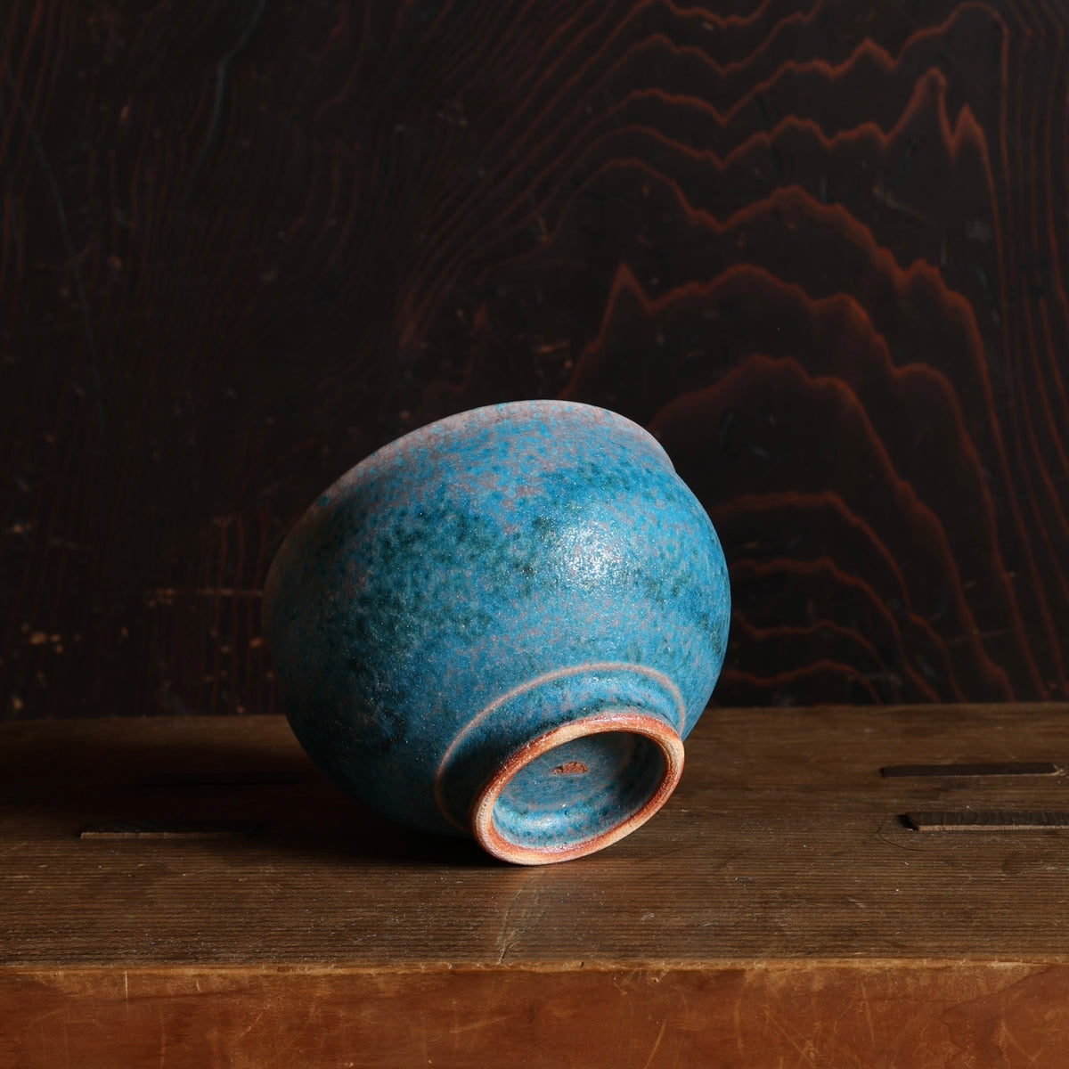 Ceramic and copper glaze cup from the Tokinoha workshop