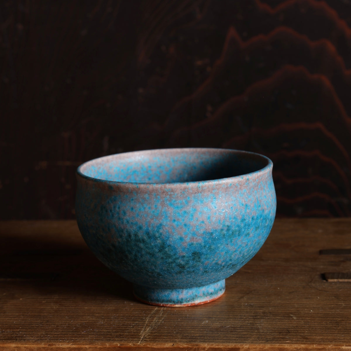 Ceramic and copper glaze cup from the Tokinoha workshop