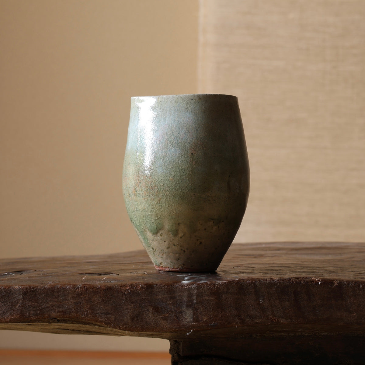 katakuchi à glaçure de cendre de l’atelier Tokinoha