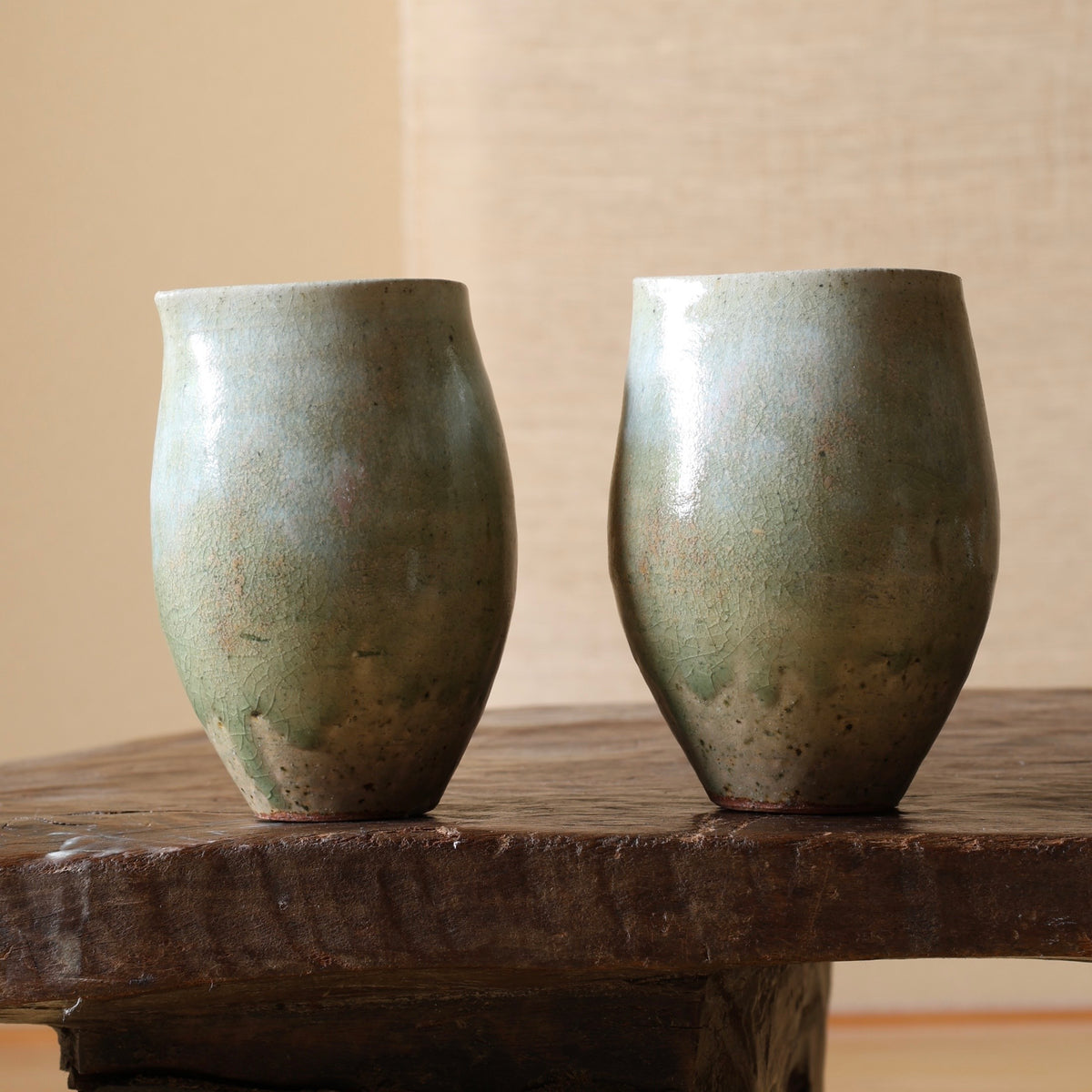 katakuchi à glaçure de cendre de l’atelier Tokinoha