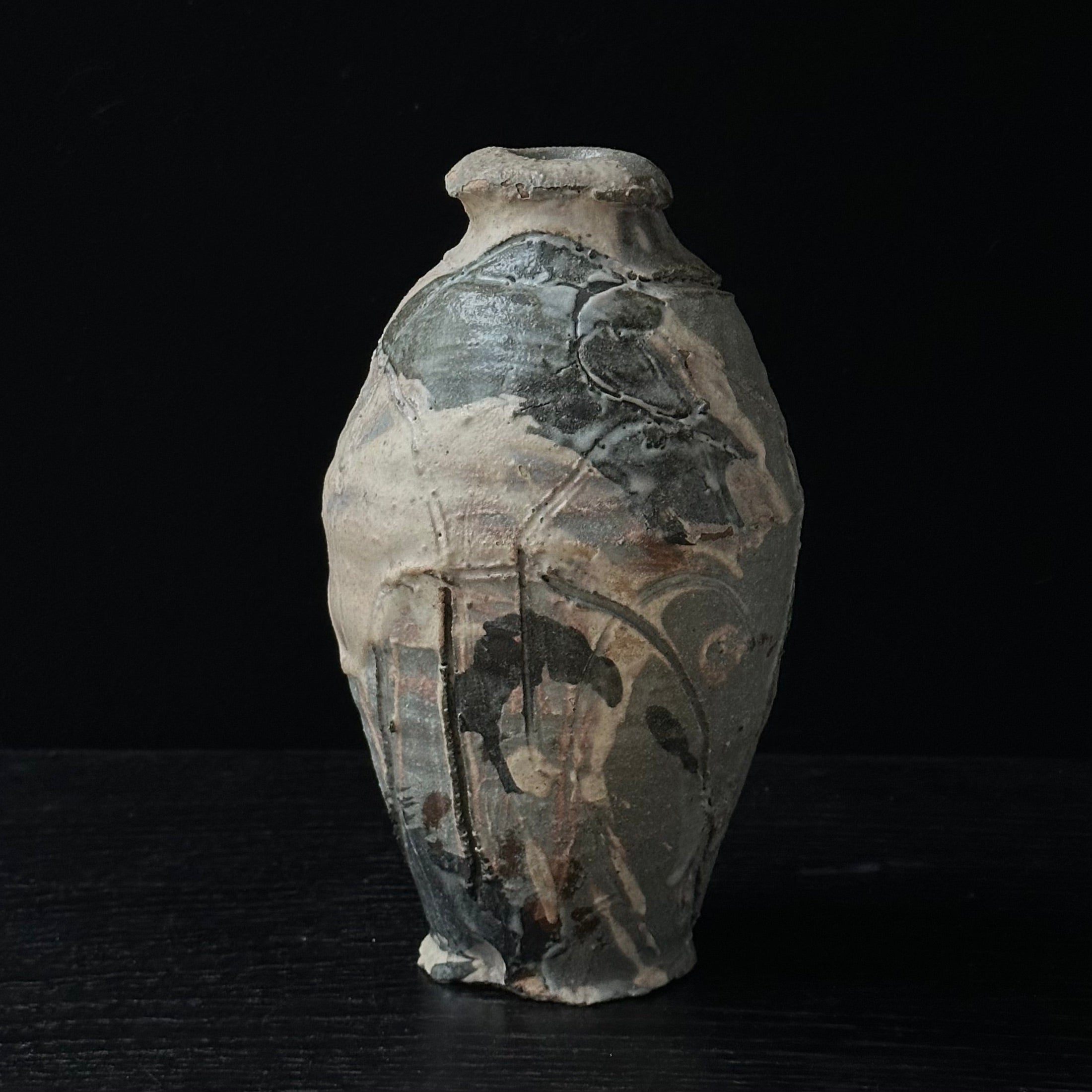 Vase-tsubo (jarre) en céramique de Tsubusa Katō