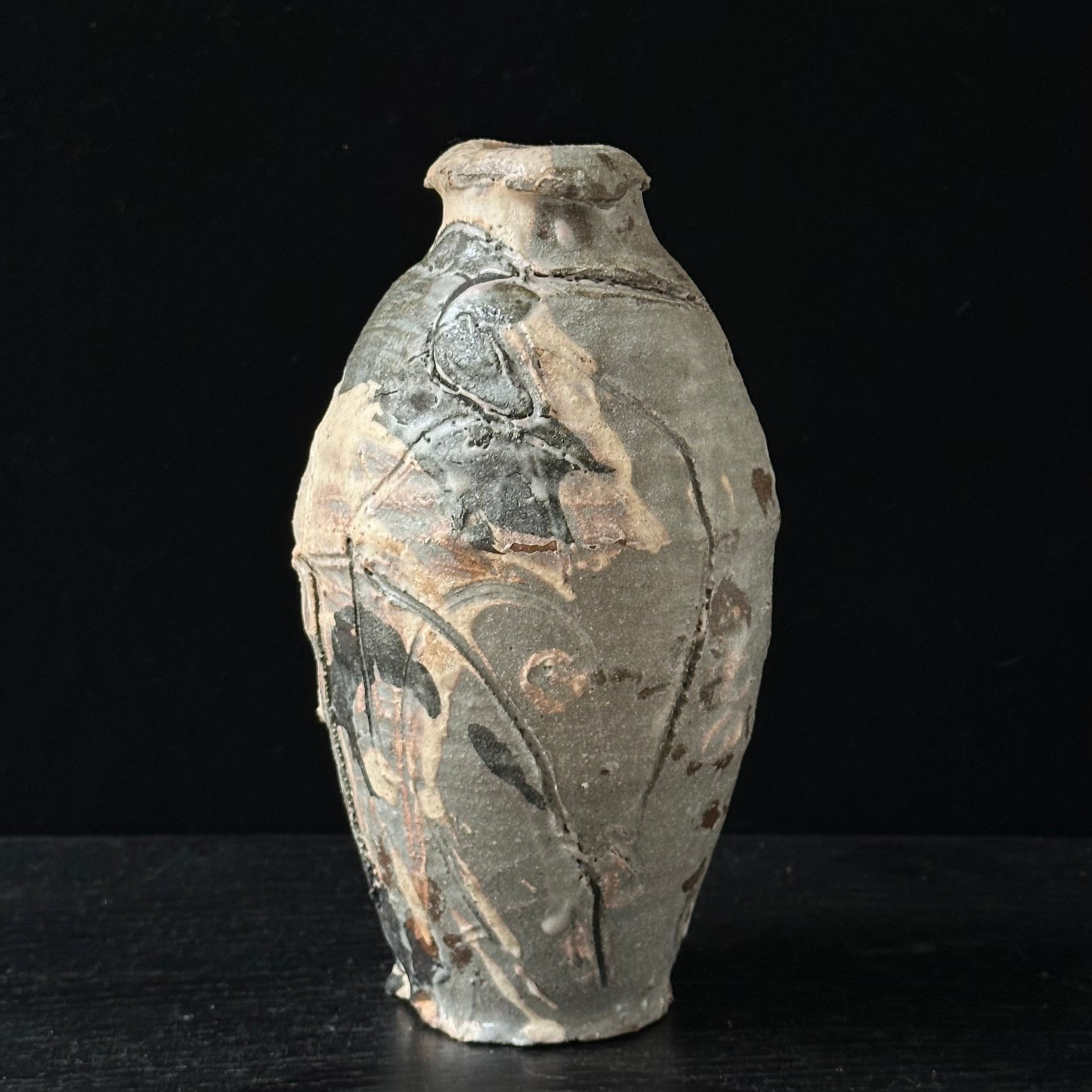 Vase-tsubo (jarre) en céramique de Tsubusa Katō