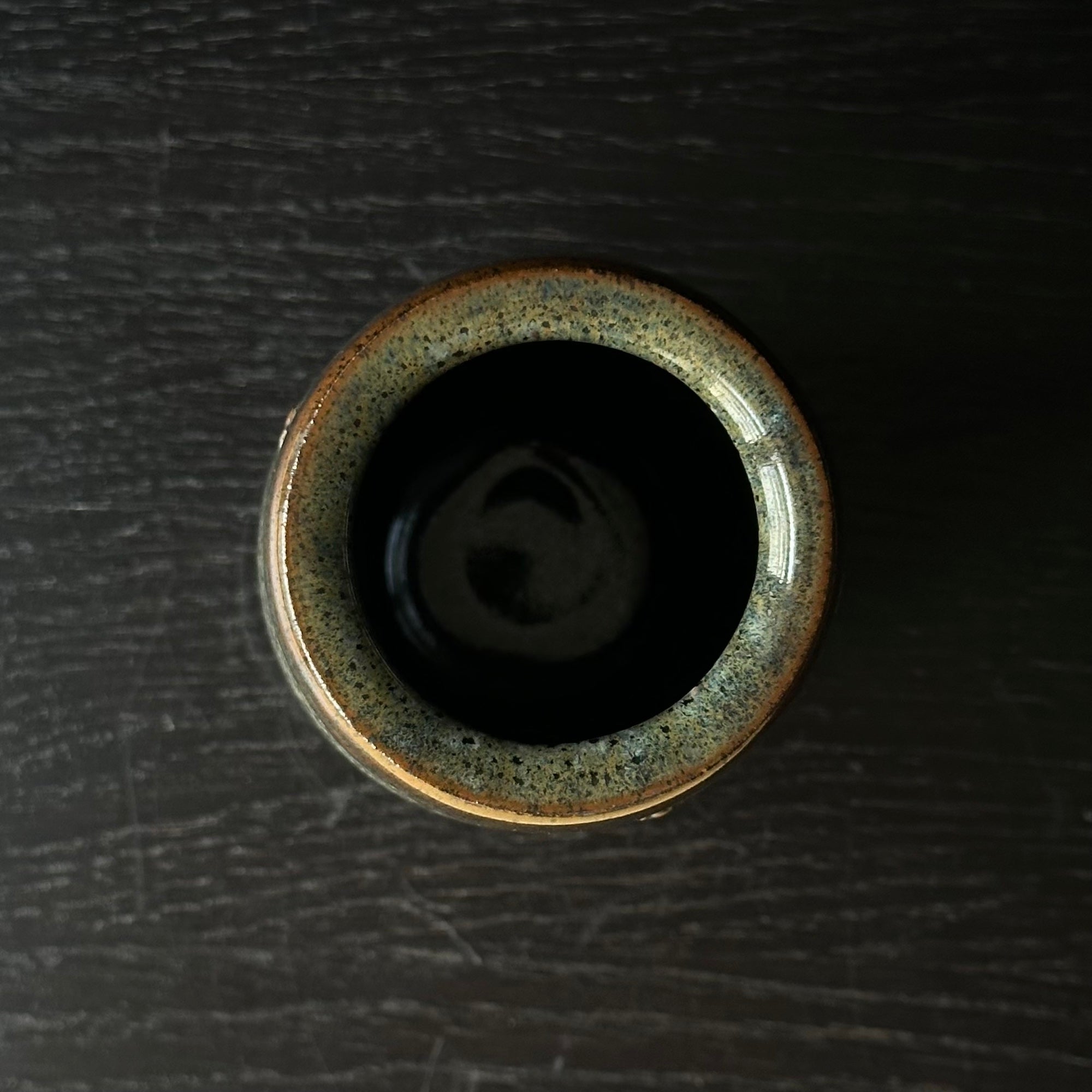 Vase en céramique glaçure tenmoku de Moriyasu Kimura
