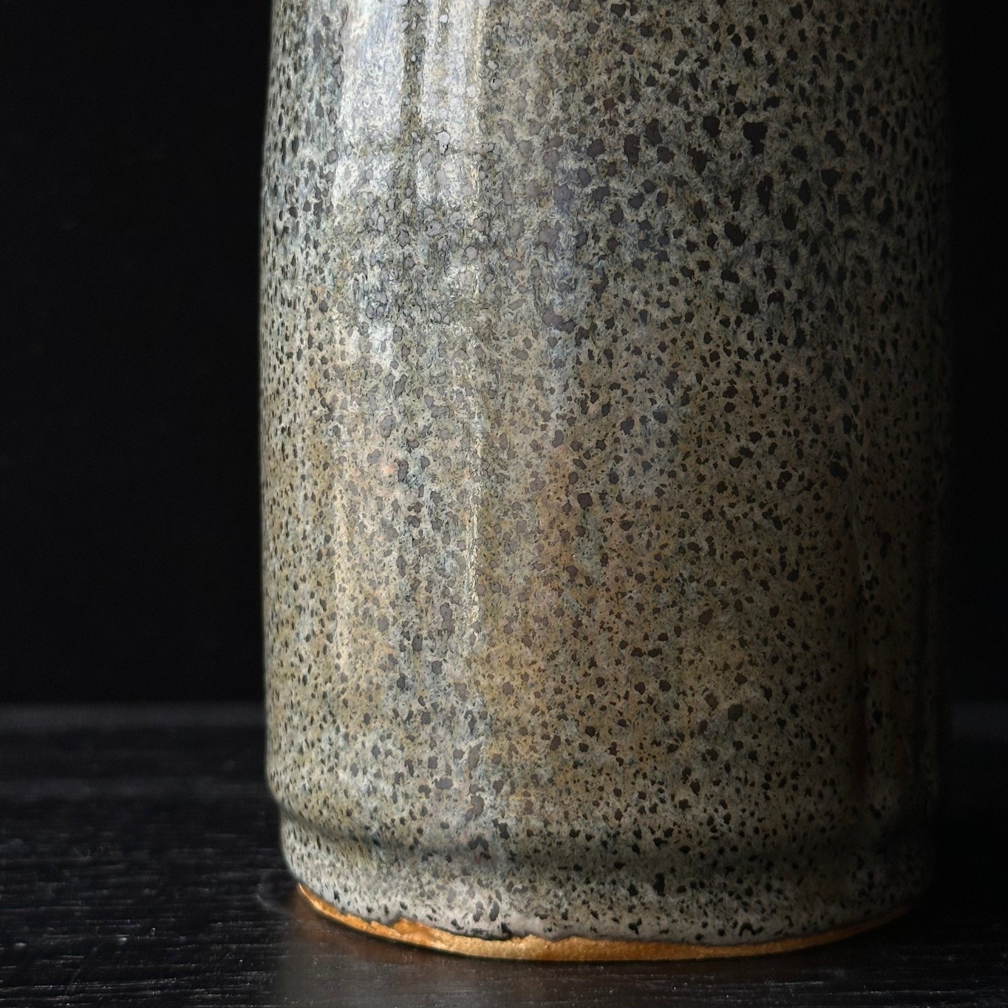 Vase en céramique glaçure tenmoku de Moriyasu Kimura