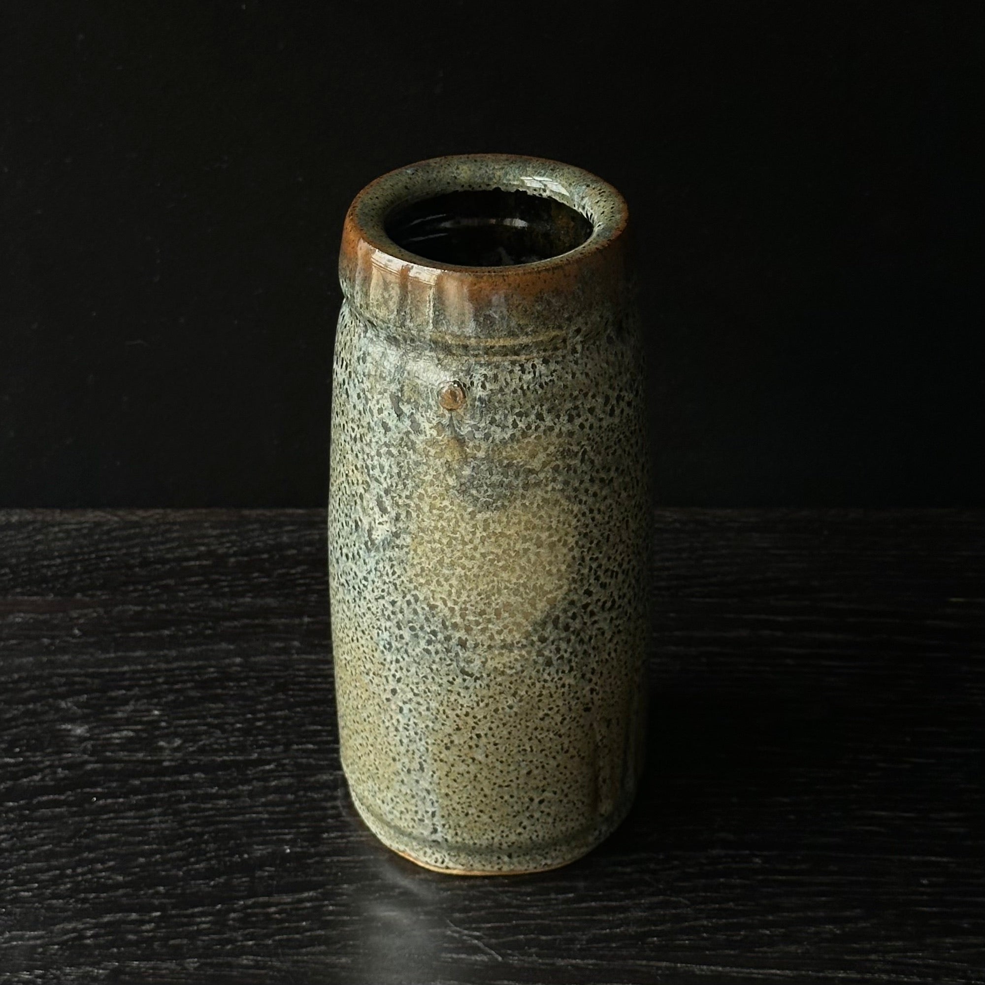 Vase en céramique glaçure tenmoku de Moriyasu Kimura