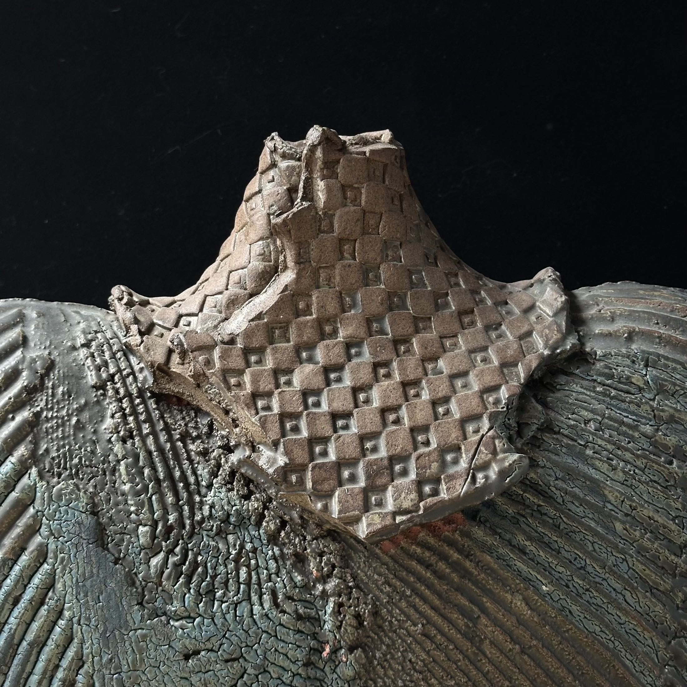 Large ceramic henko vase by Kinpei Nakamura