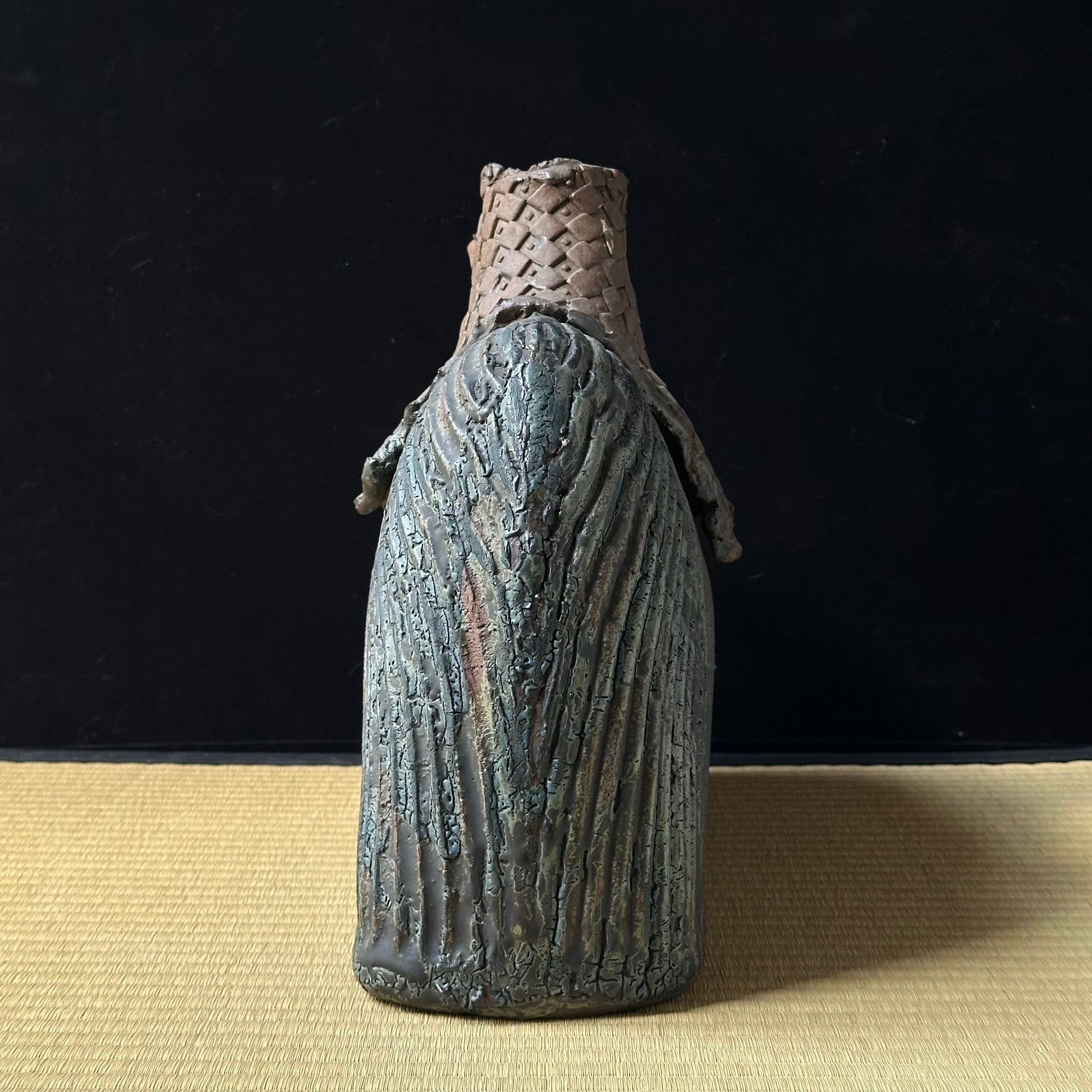 Large ceramic henko vase by Kinpei Nakamura