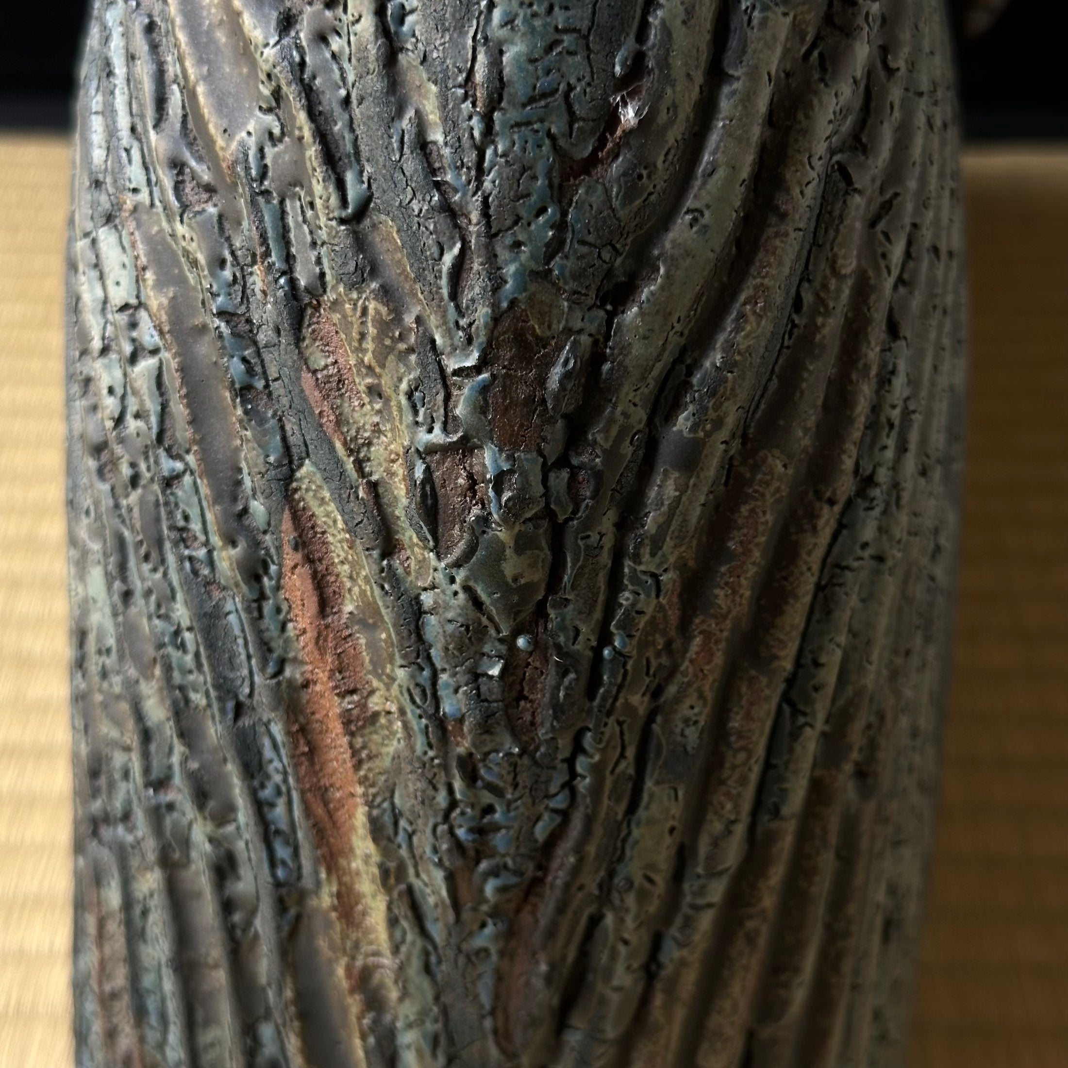 Large ceramic henko vase by Kinpei Nakamura