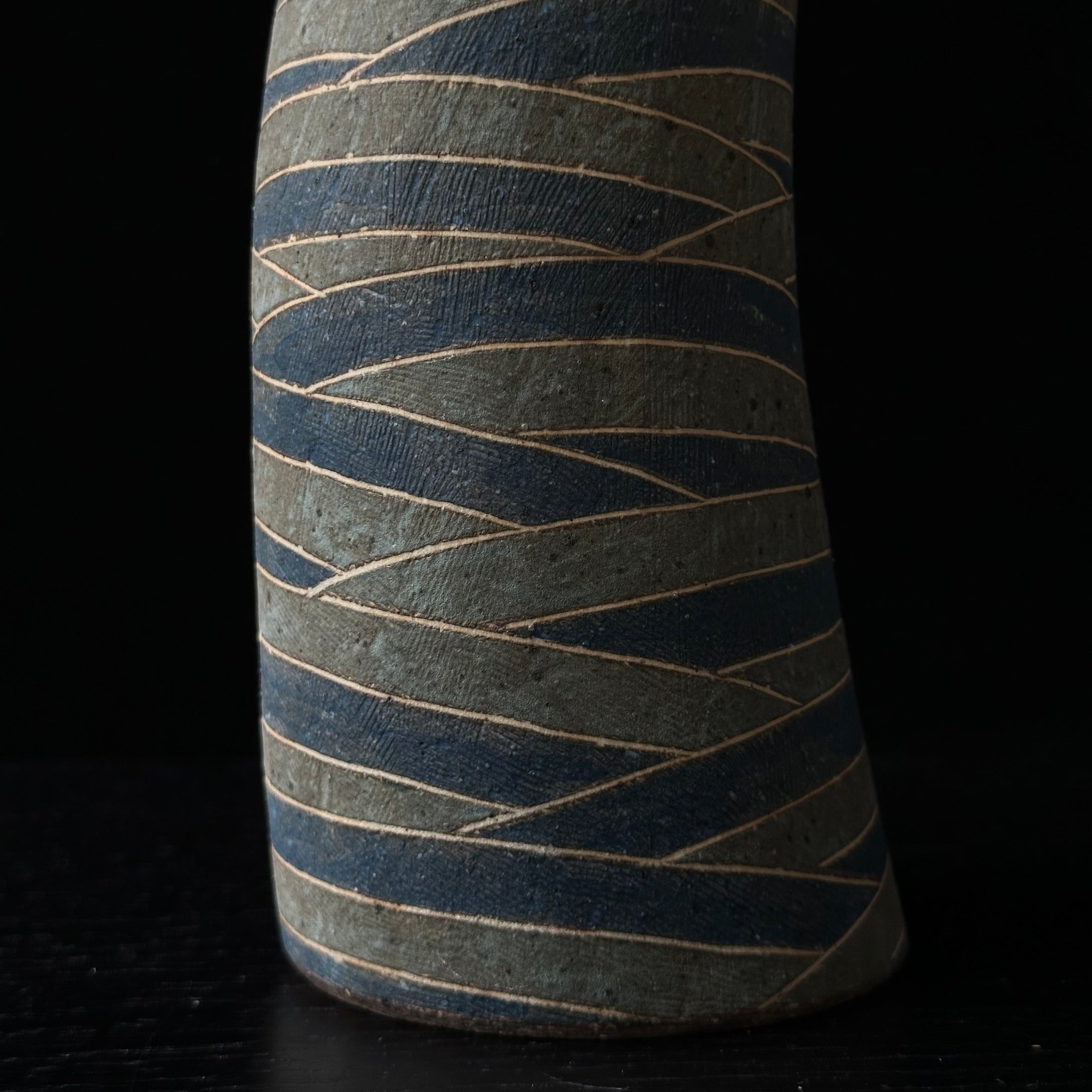 Zōgan vase-sculpture by Shingo Takeuchi