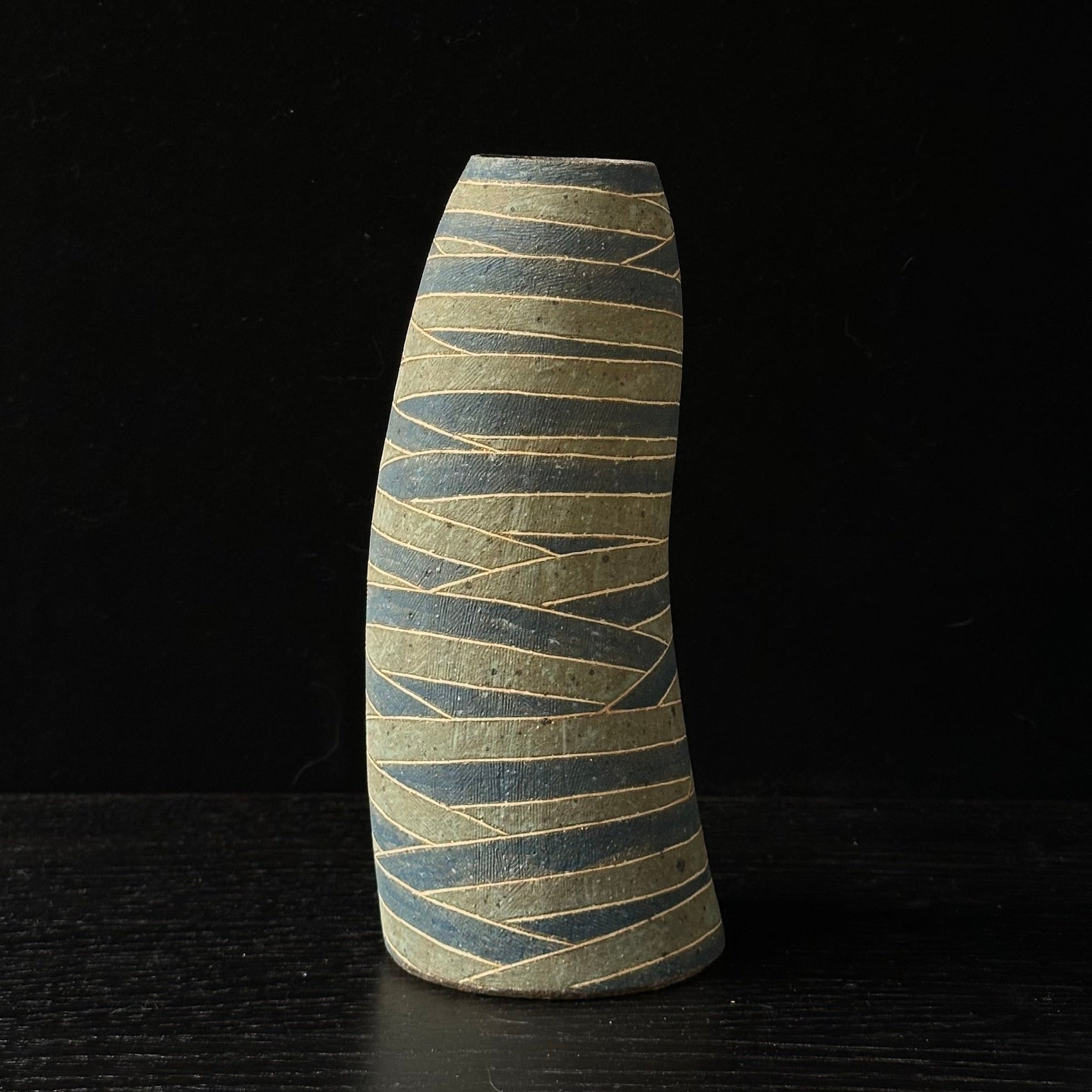 Zōgan vase-sculpture by Shingo Takeuchi