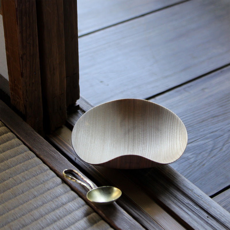 Small Japanese elm wood bowl