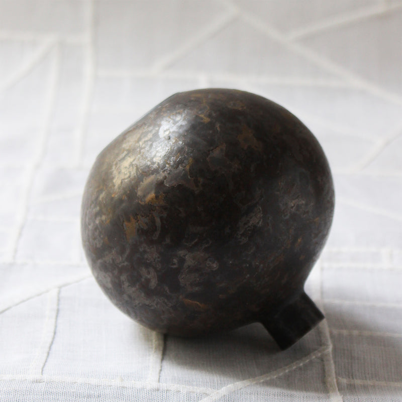 Round Ceramic Neck Vase by Shu Hirai #2