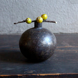 Round Ceramic Neck Vase by Shu Hirai #2
