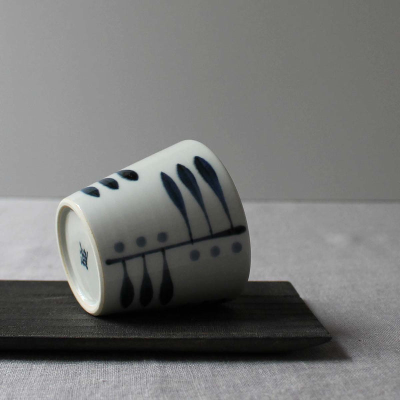 White and Blue Japanese Cup