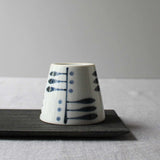 White and Blue Japanese Cup