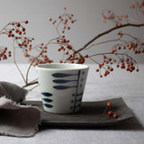 White and Blue Japanese Cup