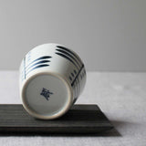 White and Blue Japanese Cup