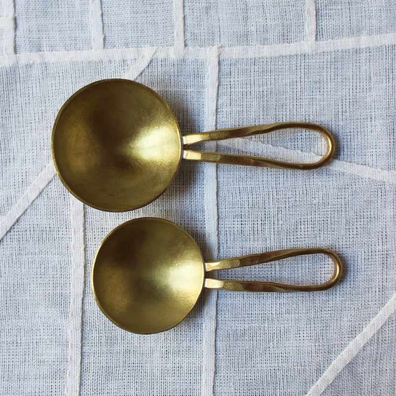 2 Small Brass Spoons by Tanaka Syunsuke