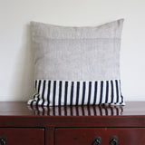 CUSHION COVER 45x45cm BLACK/GREY