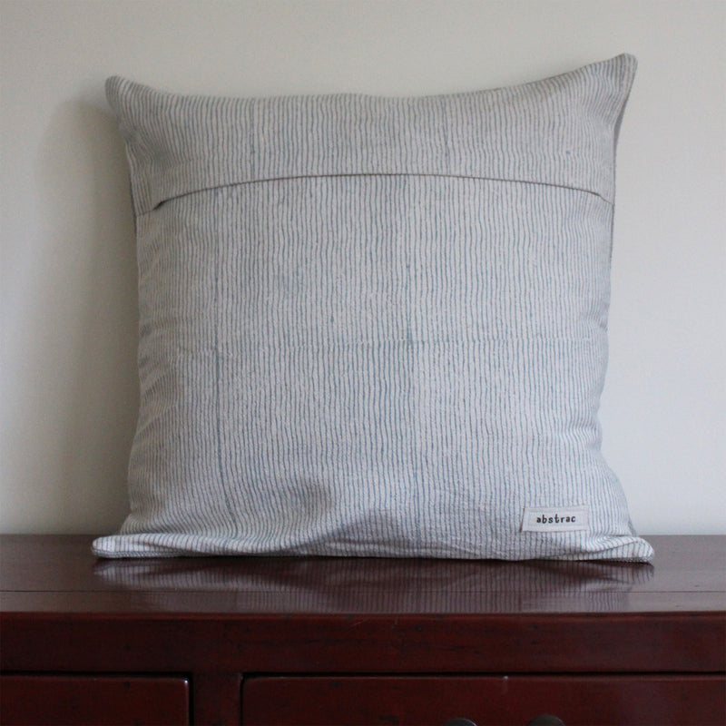 CUSHION COVER 50x50cm BLUE, NAVY AND GREY