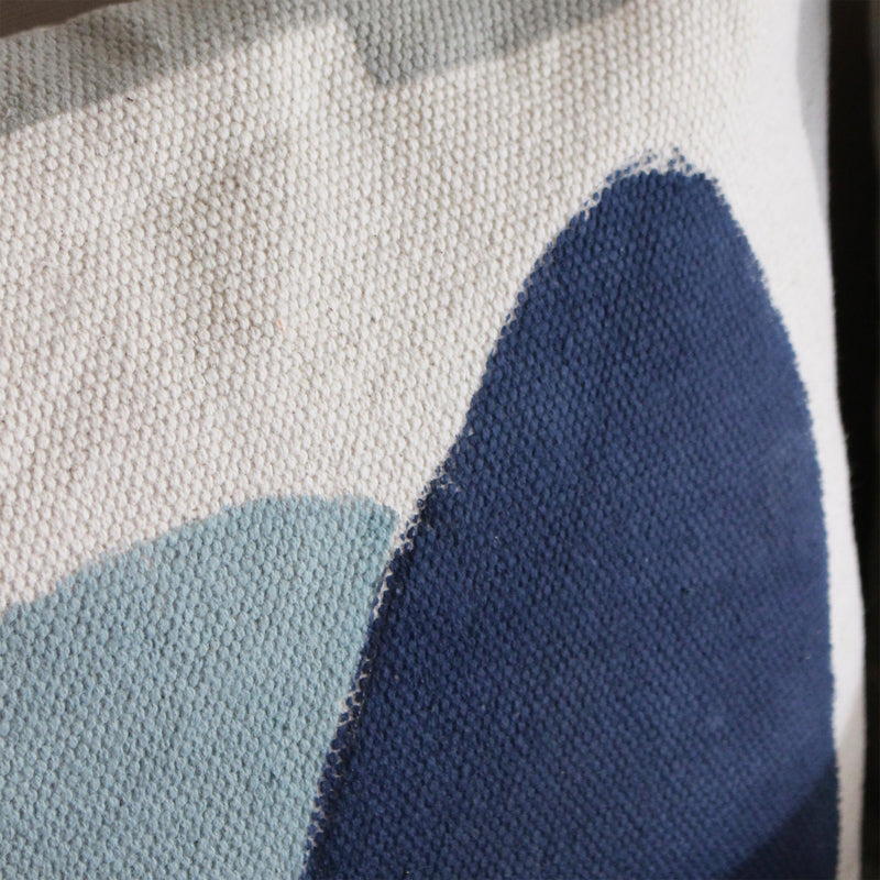 CUSHION COVER 50x50cm BLUE, NAVY AND GREY
