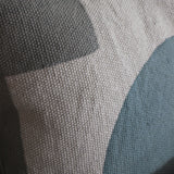 HOUSSE DE COUSSIN 50x50cm BLEU ET GRIS