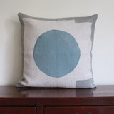 HOUSSE DE COUSSIN 50x50cm BLEU ET GRIS