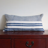 CUSHION COVER 30x60cm BLUE LINES