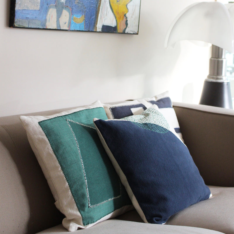 HOUSSE DE COUSSIN 45x45cm BRODERIE