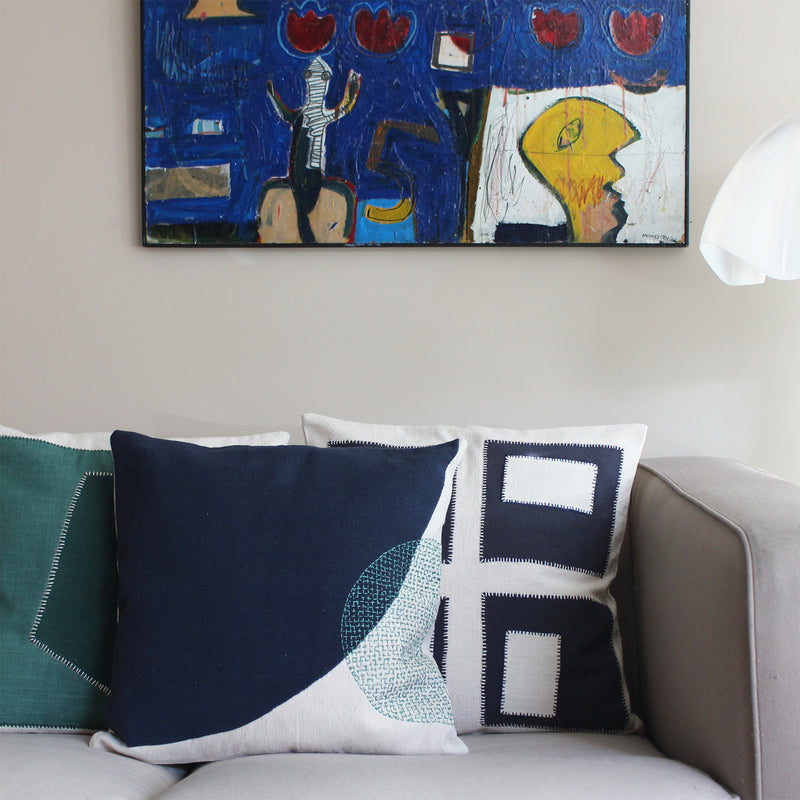 HOUSSE DE COUSSIN 45x45cm BRODERIE