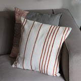 CUSHION COVER 45x45cm RED LINES