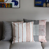 CUSHION COVER 45x45cm RED LINES