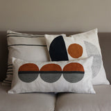 CUSHION COVER 30x60cm LINES AND CERCLES