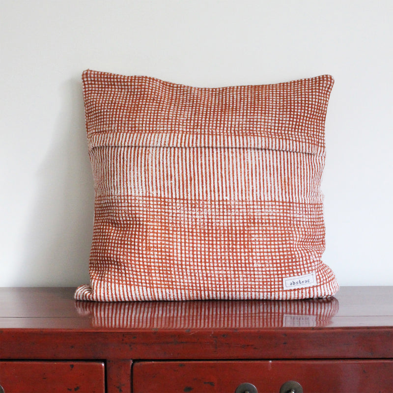 CUSHION COVER 45x45cm RED LINES